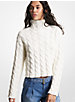 Cable Merino Wool Blend Sweater image number 2