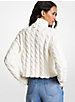 Cable Merino Wool Blend Sweater image number 3