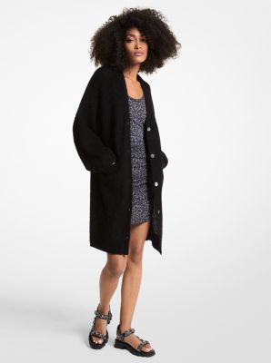 Textured Knit V-Neck Cardigan | Michael Kors