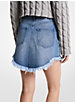 Frayed Hem Denim Skirt image number 1