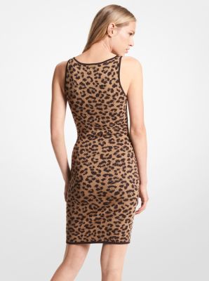 Michael kors leopard dress best sale