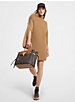 Ribbed Knit Zip-Sleeve Dress image number 0