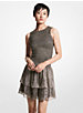 Metallic Jacquard Smocked Dress image number 0