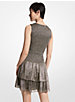 Metallic Jacquard Smocked Dress image number 2