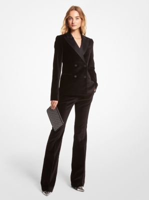 Michael kors hot sale velvet blazer