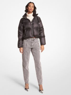 Cropped Quilted Puffer Jacket Michael Kors