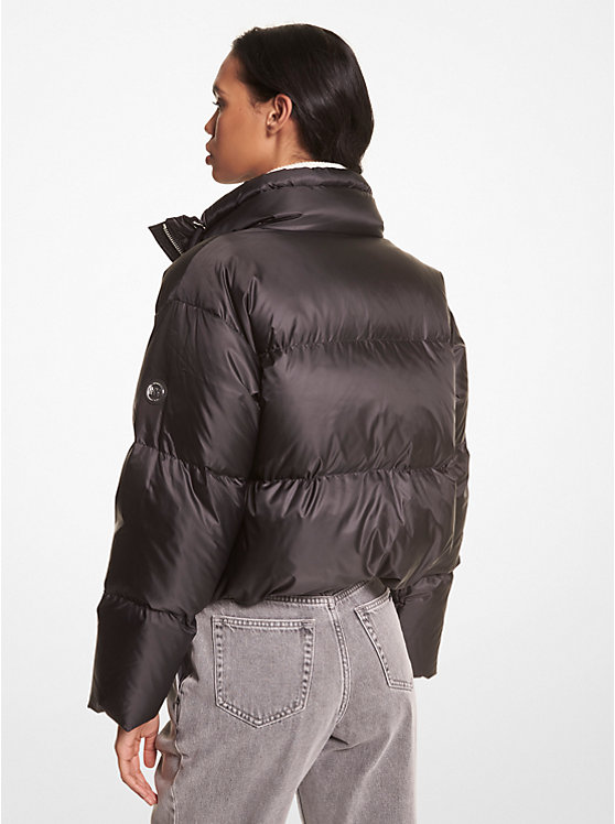 Cropped Quilted Puffer Jacket image number 1