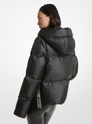 Metallic Ciré Logo Tape Puffer Jacket | Michael Kors