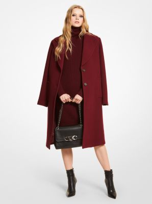 Michael kors long store wool coat