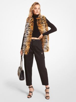 Michael kors leopard clearance vest