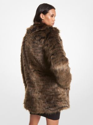 Michael kors best sale animal print coat