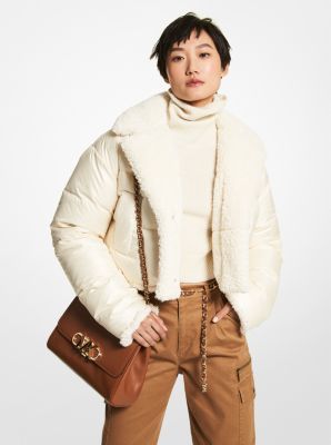 Reversible faux shearling sale and nylon jacket