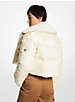 Quilted Ciré and Faux Shearling Reversible Jacket image number 1