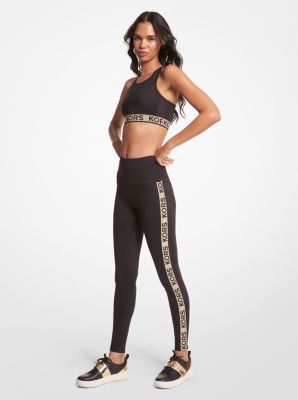 MICHAEL Michael Kors LOGO TAPE - Leggings - Trousers - black