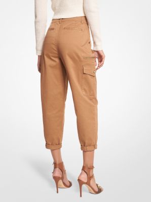 Pantalon cargo en coton extensible image number 1
