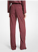 Pantalon de pyjama en crêpe à imprimé de médaillons image number 1
