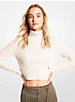 Stretch Wool Cropped Turtleneck Sweater image number 0