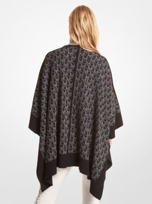 Poncho en jacquard à logo image number 1