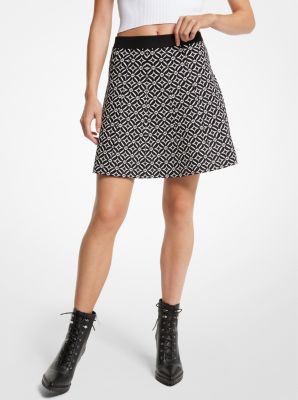 Jacquard A Line Skirt