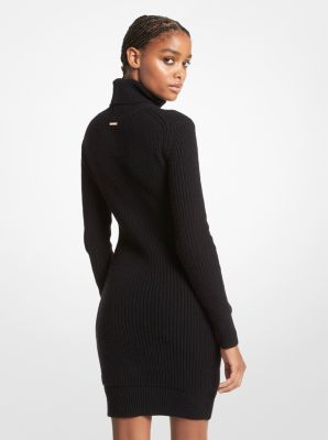 Michael kors black sweater hot sale dress