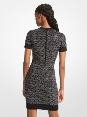 Studded Logo Stretch Viscose Mini Dress image number 1