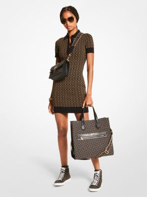 Logo Jacquard Polo Dress Michael Kors Canada