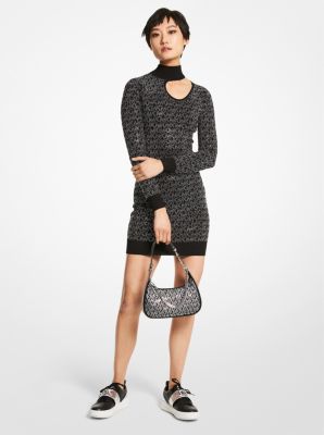 Zebra Eyelet Cotton Cutout Dress | Michael Kors Canada