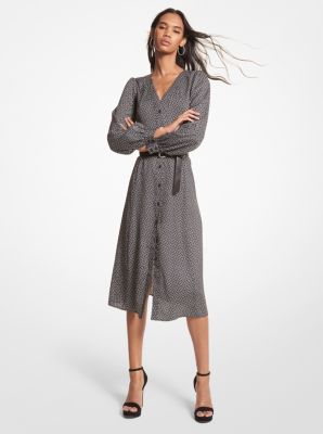 Logo Jacquard Shirtdress | Michael Kors