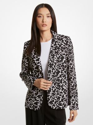 Michael kors women's black on sale blazer