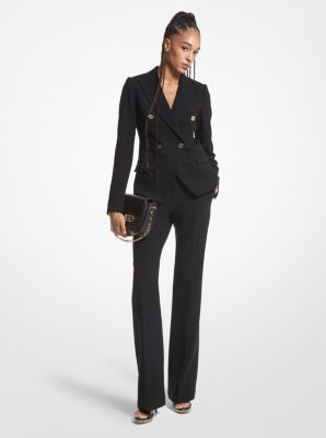 Michaelkors Crepe Double-Breasted Blazer