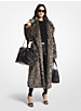 Leopard Print Faux Fur Robe Coat image number 0