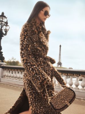 Michael Kors Women's Plus Cheetah Print Leggings Gray Size 3X 