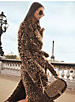 Leopard Print Faux Fur Robe Coat image number 2