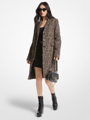 Michael kors leopard coat on sale