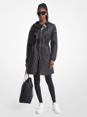 Michael kors hooded 2025 quilted anorak coat