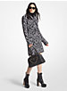 Animal Print Stretch Crepe Trench Coat image number 0
