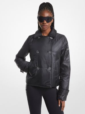 Michael kors quilted on sale satin puffer