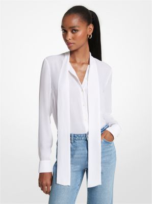 Michael kors sale white blouse