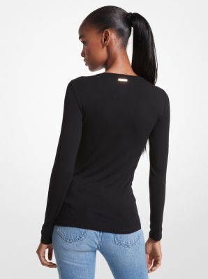 Stretch Viscose Top  Michael Kors Canada