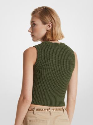 Sleeveless Merino Wool Blend Top image number 1