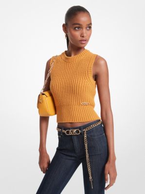 Sleeveless Merino Wool Blend Top image number 0