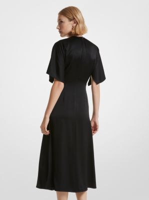 Crepe Stretch Ponte Midi Dress image number 1