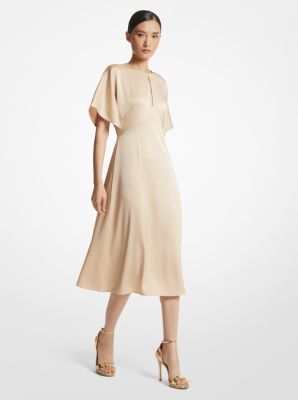 Stretch crepe hotsell midi dress