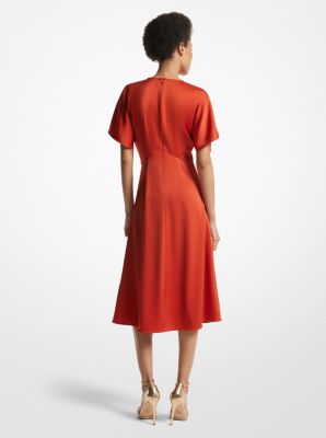 Crepe Stretch Ponte Midi Dress image number 1