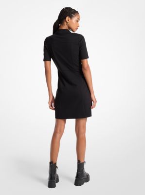 Buy Michael Kors Stretch Ponte Shirtdress - Black At 55% Off