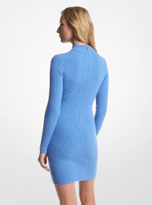 Ribbed Merino Wool Blend Dress image number 1