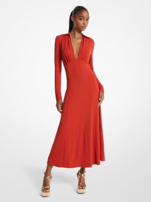 Michael kors deals jersey wrap dress