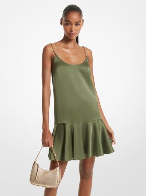 Crepe Chain Tank Dress image number 0