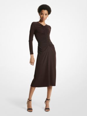 Ruched Matte Jersey Dress image number 0