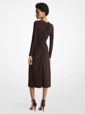 Ruched Matte Jersey Dress image number 1